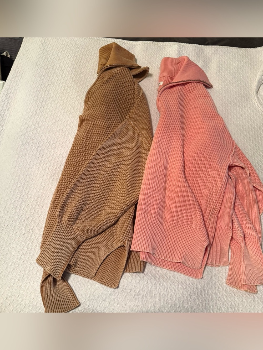 BUNDLE of 2! Aerie Ribbed Quarter-Zip Sweaters